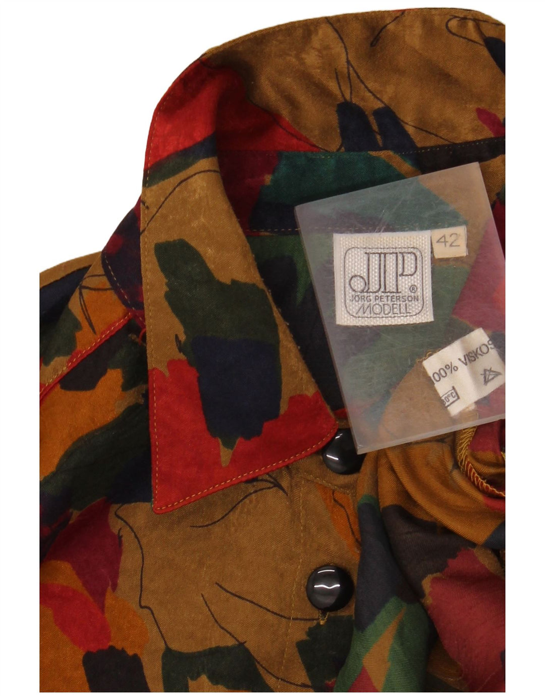 Damska bluzka koszulowa JORG PETERSON EU 42, duża, wielokolorowa w kwiaty