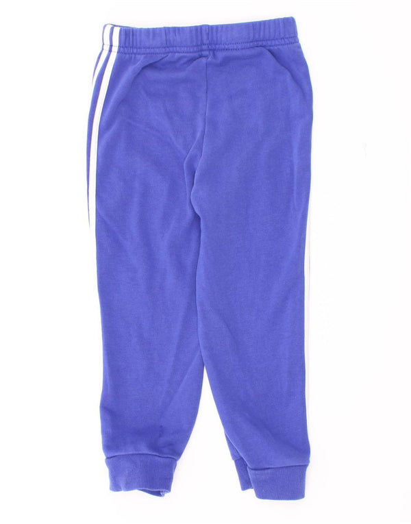 Adidas Chłopięce Spodnie Dresowe Joggery 2-3 Lat Niebieskie Bawełniane