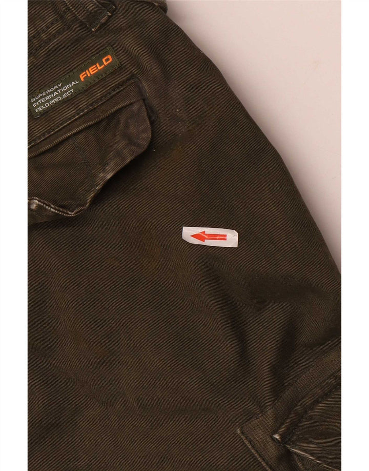 Męskie spodenki cargo Superdry W32, średnia bawełna khaki