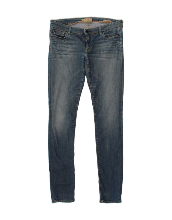Damskie jeansy skinny z niskim stanem GUESS W34 L33, niebieska bawełna