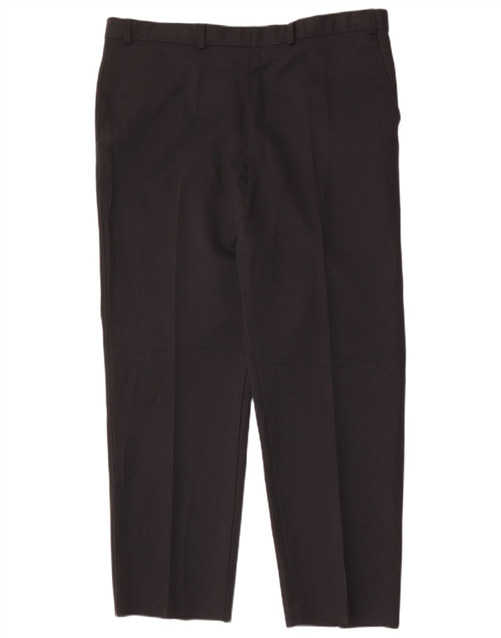 Marks & Spencer Męskie proste spodnie chino W38 L29 Czarny poliester