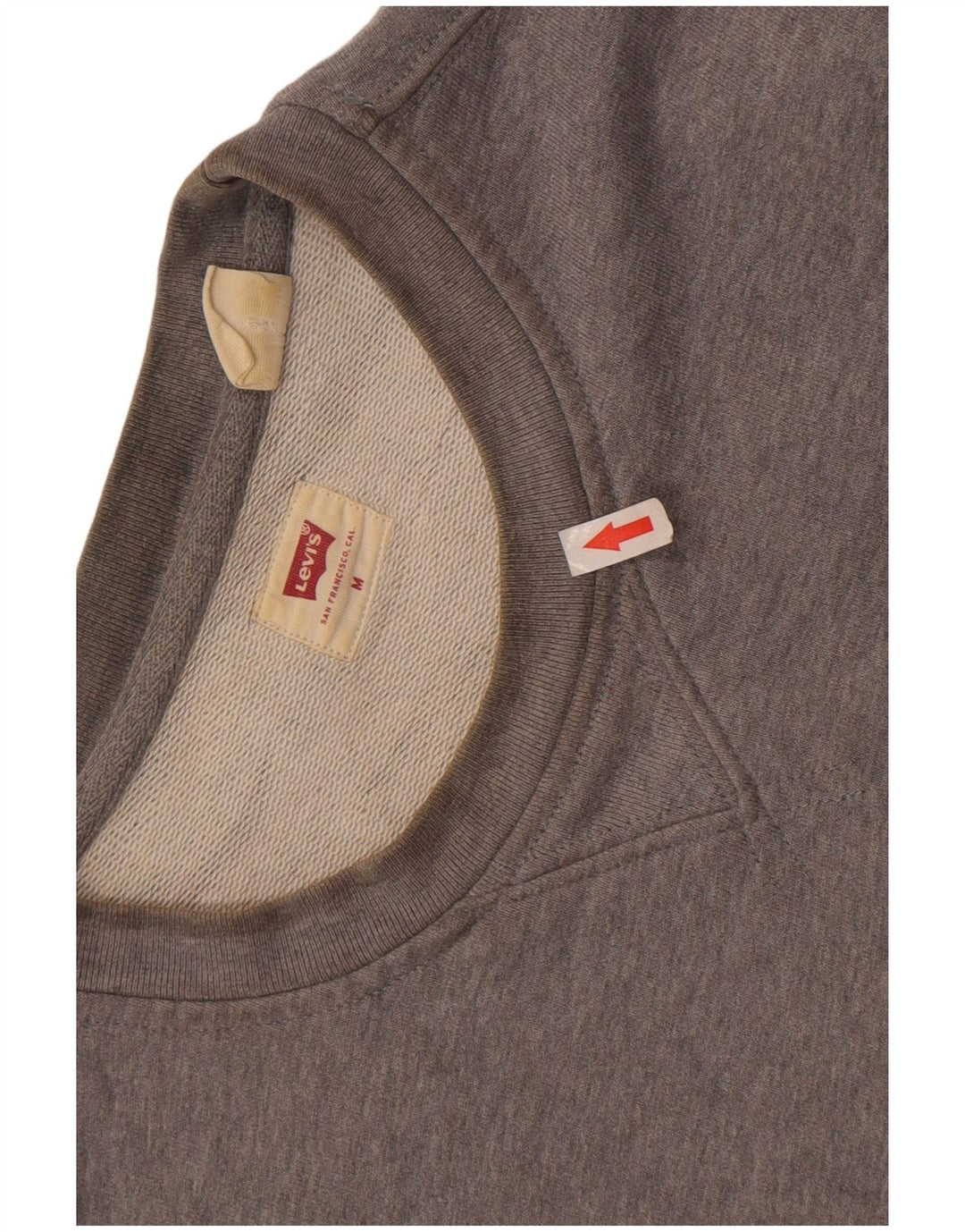 Męska bluza Levi's Sweter średnioszary, bawełniany