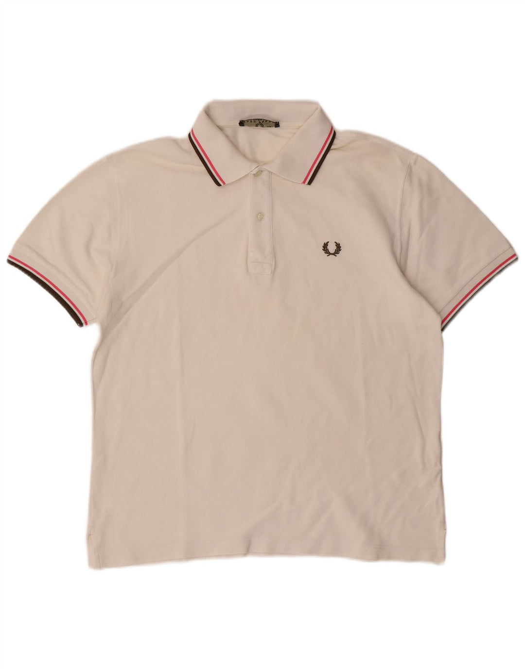 Męska koszulka polo Fred Perry, średnia biel