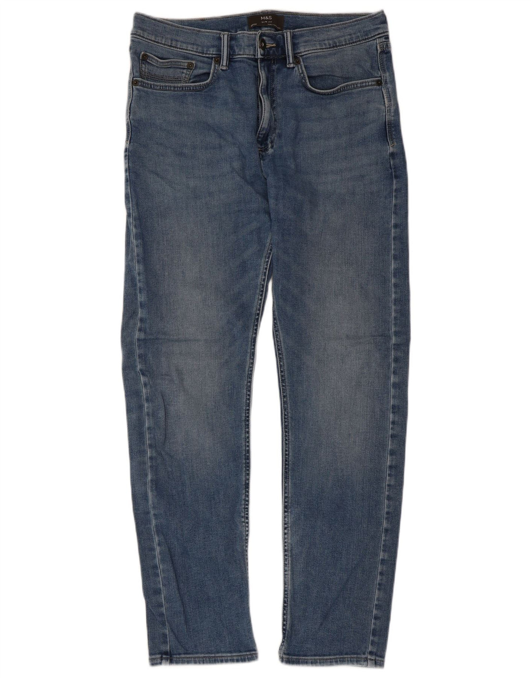 Marks & Spencer Męskie jeansy slim W32 L31 Niebieskie