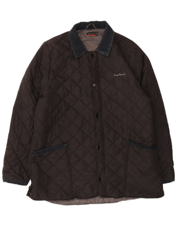 PIERRE CARDIN Męska pikowana kurtka UK 44 2XL Czarny poliester