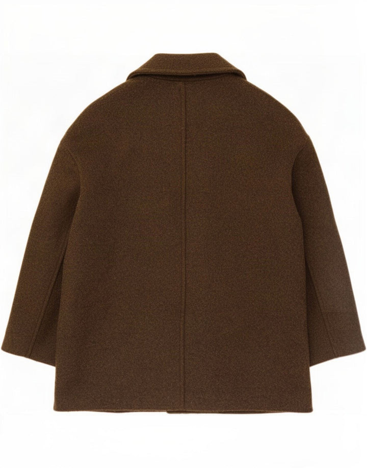 Damski płaszcz oversize Fat Face UK 18 XL, wełna khaki