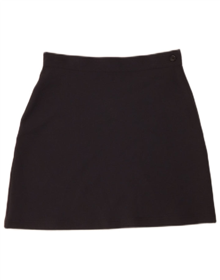 Spódnica mini damska Benetton IT 40 Small W26 Granatowa, poliestrowa