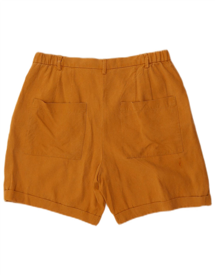 Damskie plisowane spodenki chino Zara małe W26 brązowe
