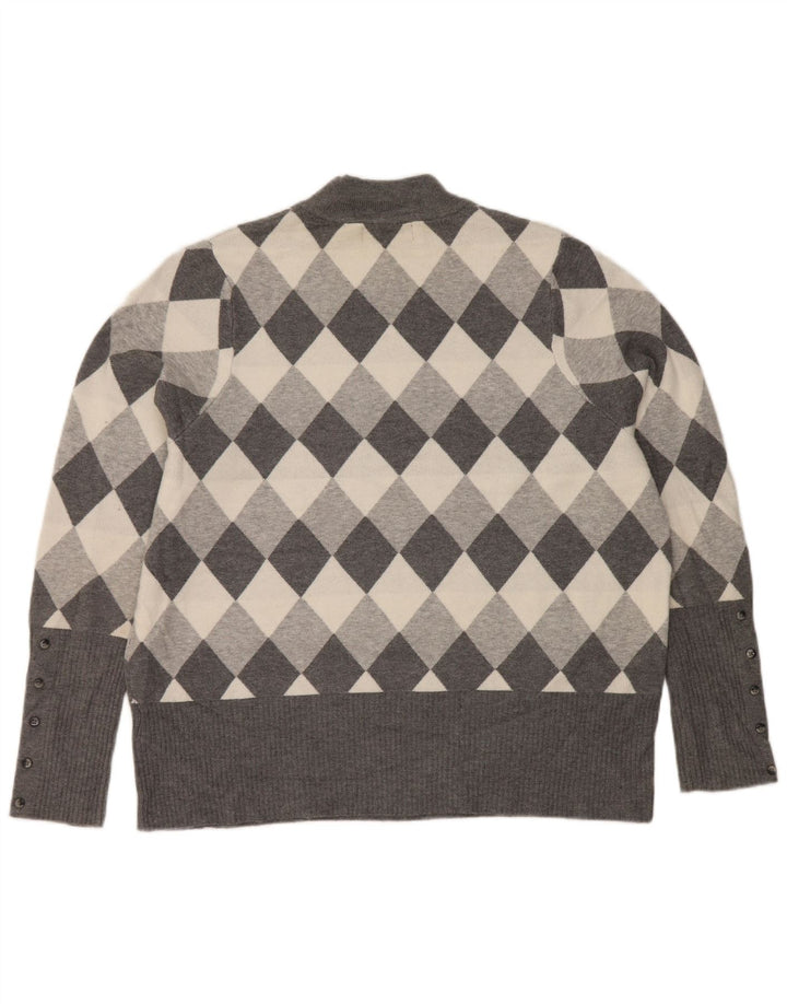 Marks & Spencer Damski sweter z golfem UK 22 3XL szary