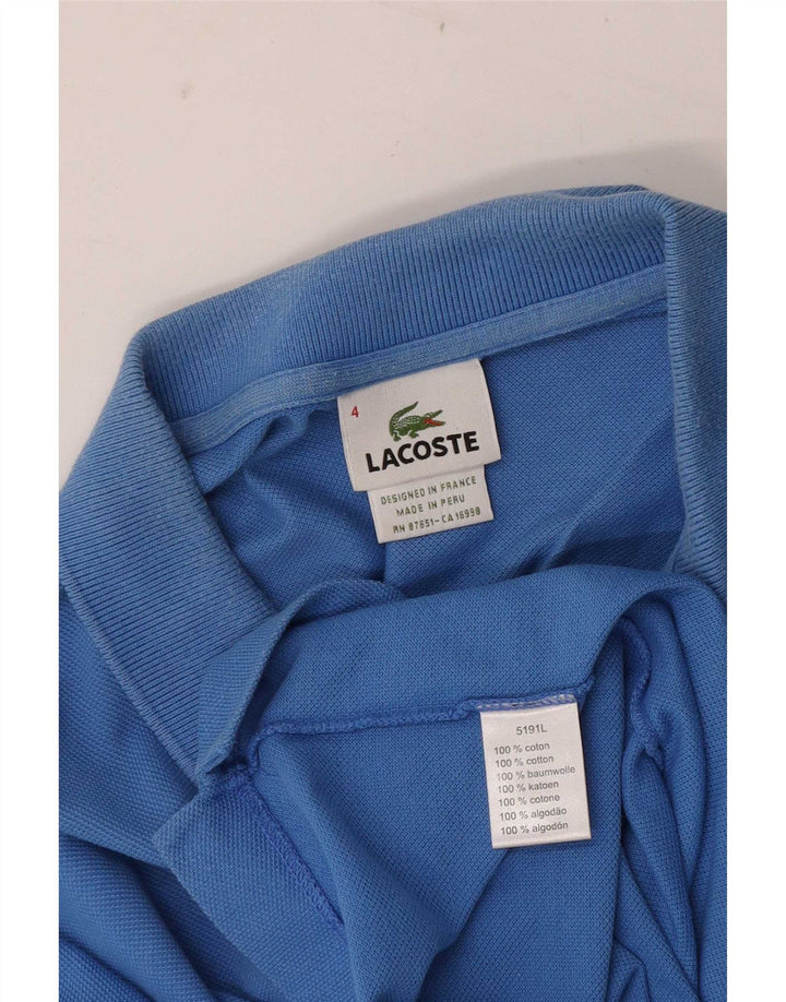 Męska koszulka polo Lacoste, rozmiar 4, średnia niebieska, bawełniana