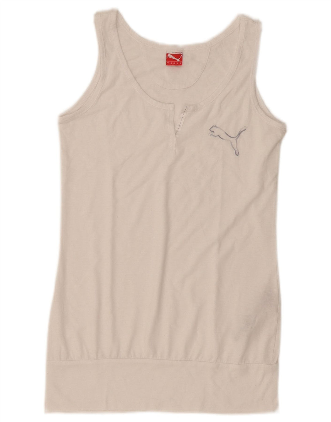 Damska kamizelka Puma Top UK 10, mała, biała, poliester