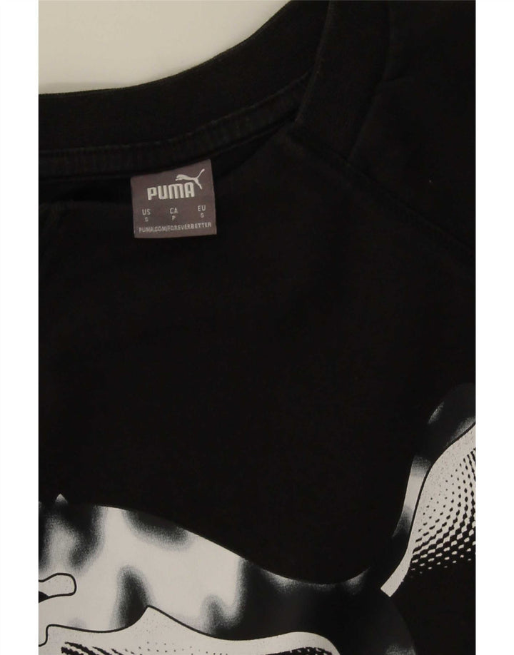 Damska bluza z grafiką Puma Jumper UK 10, mała czarna
