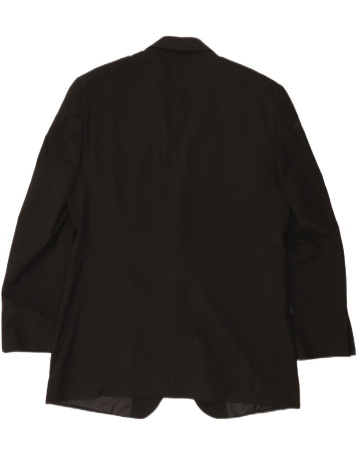 Marks & Spencer Męska marynarka zapinana na 2 guziki, UK 38, średni czarny poliester