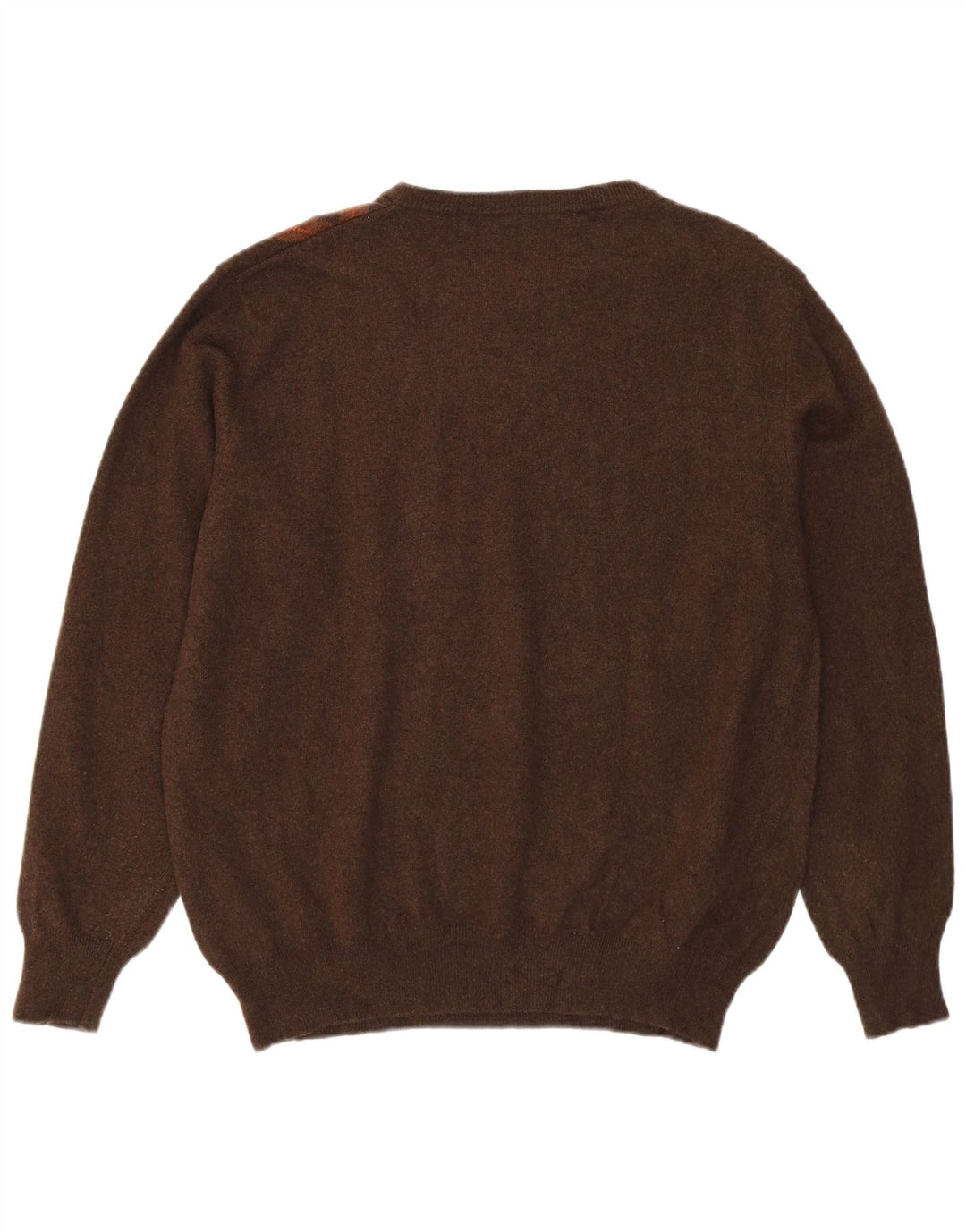 Sweter męski Pierre Cardin z dekoltem w łódkę IT 56 2XL brązowy Argyle/Diament