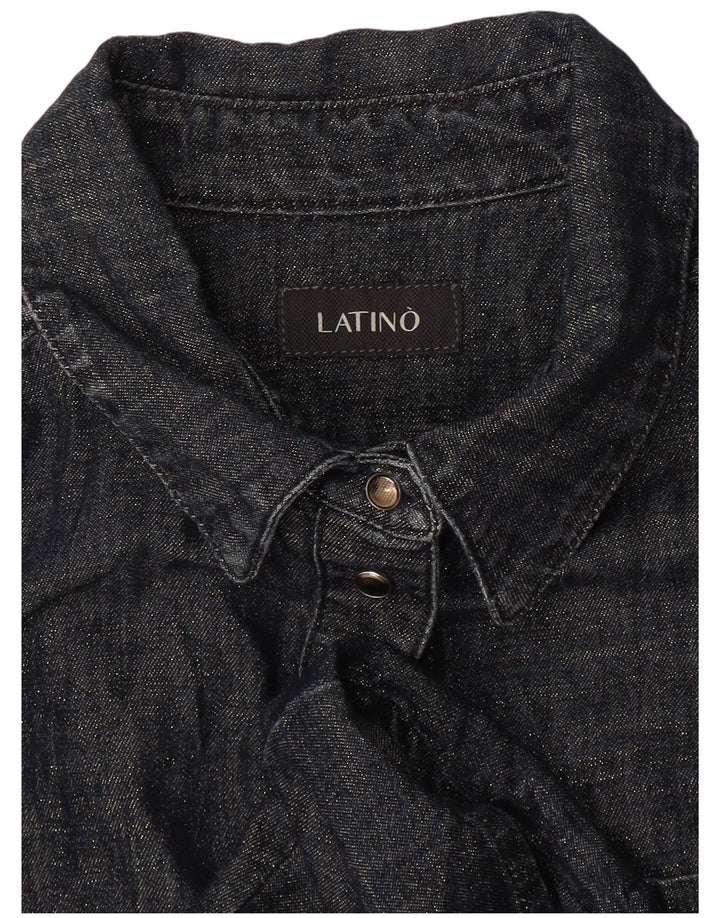 Koszula damska Vintage UK 12 Średni granat