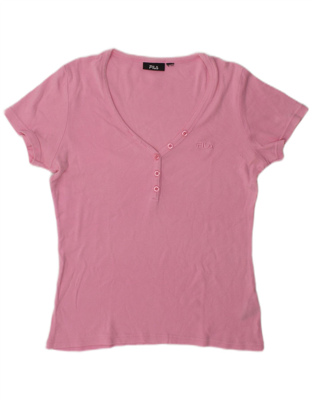 T-shirt damski Fila Top UK 14 Średni różowy bawełniany