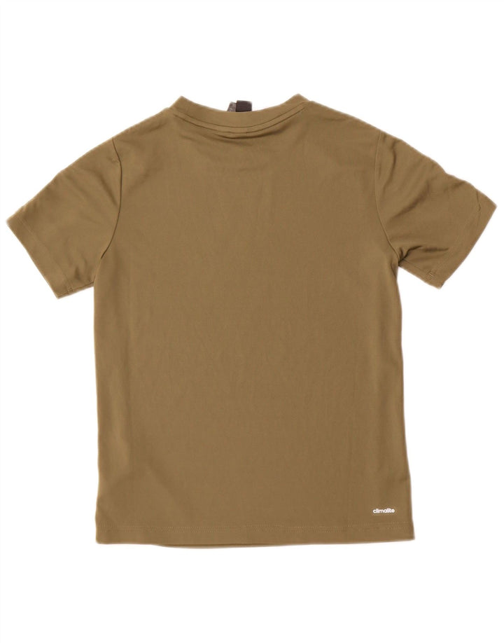 Adidas Chłopięca koszulka Climalite Top 9-10 lat Khaki Poliester