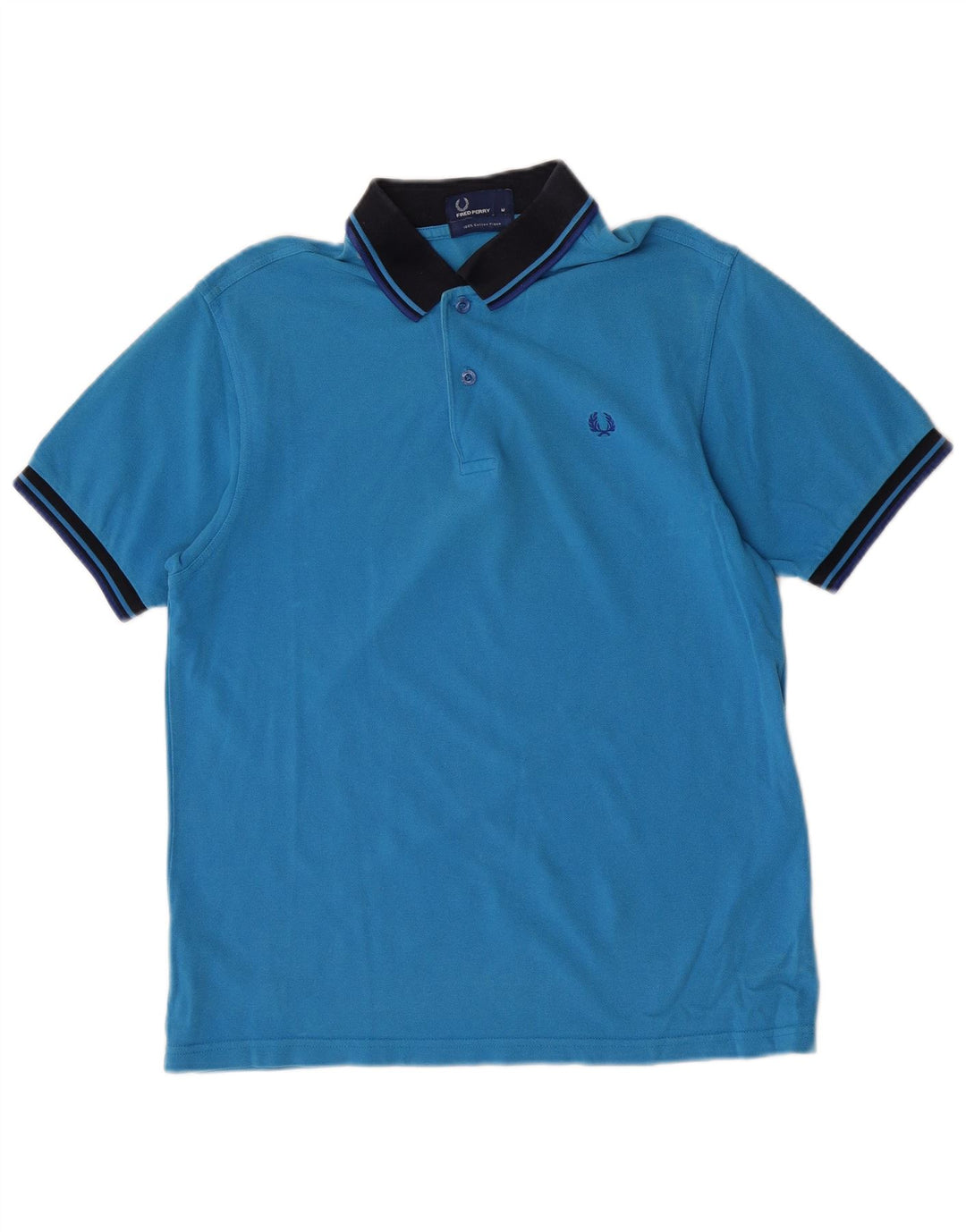 Męska koszulka polo Fred Perry, średnia niebieska, bawełniana