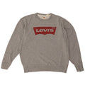 Męski sweter z grafiką Levi's, średnioszary, nakrapiany