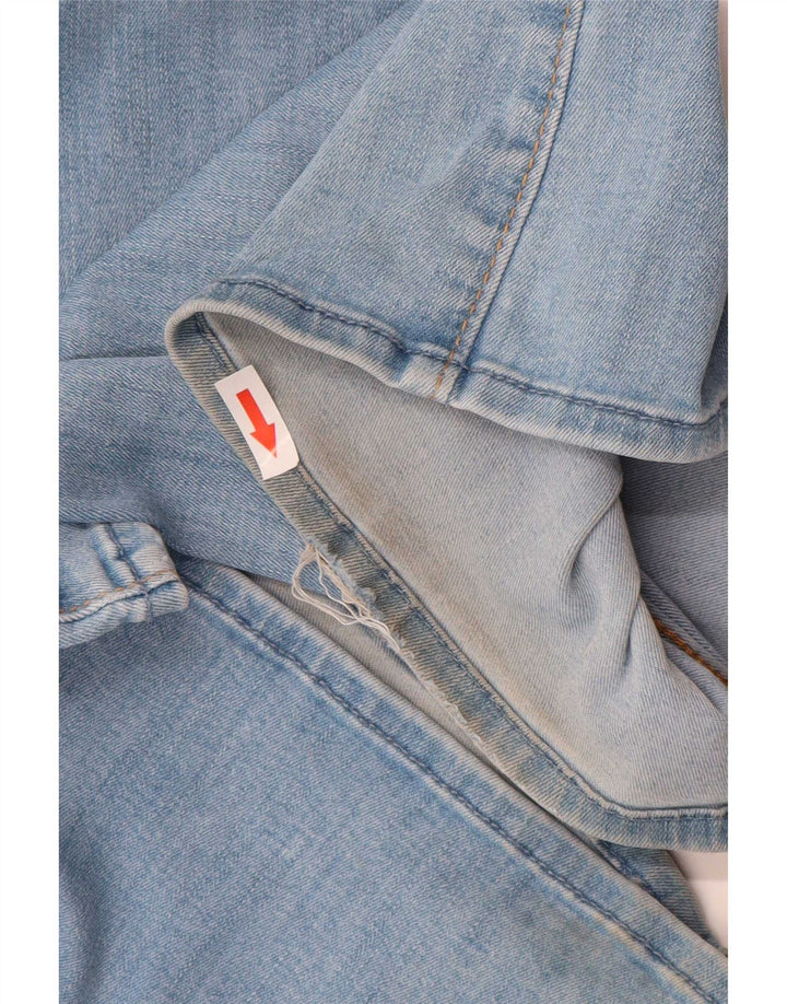 Damskie jeansy rozkloszowane Hollister W27 L34 Niebieskie bawełniane
