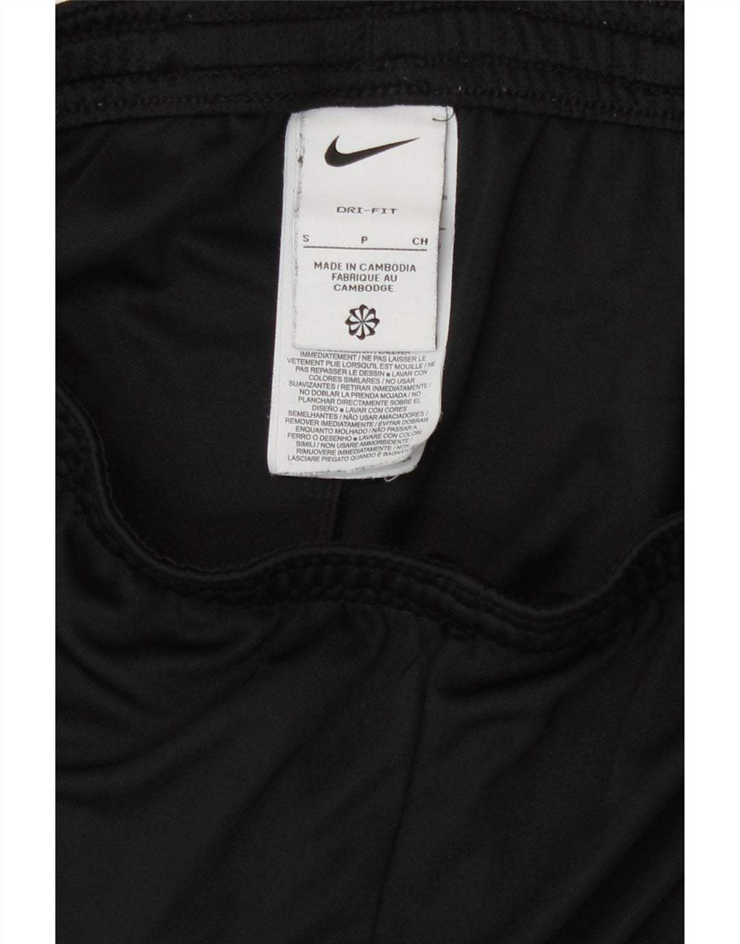 Męskie spodenki sportowe Nike Dri Fit UK 10, małe, czarne, poliestrowe