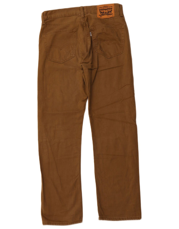 Męskie spodnie LEVI'S 505 Straight Casual W29 L30 Brązowa bawełna