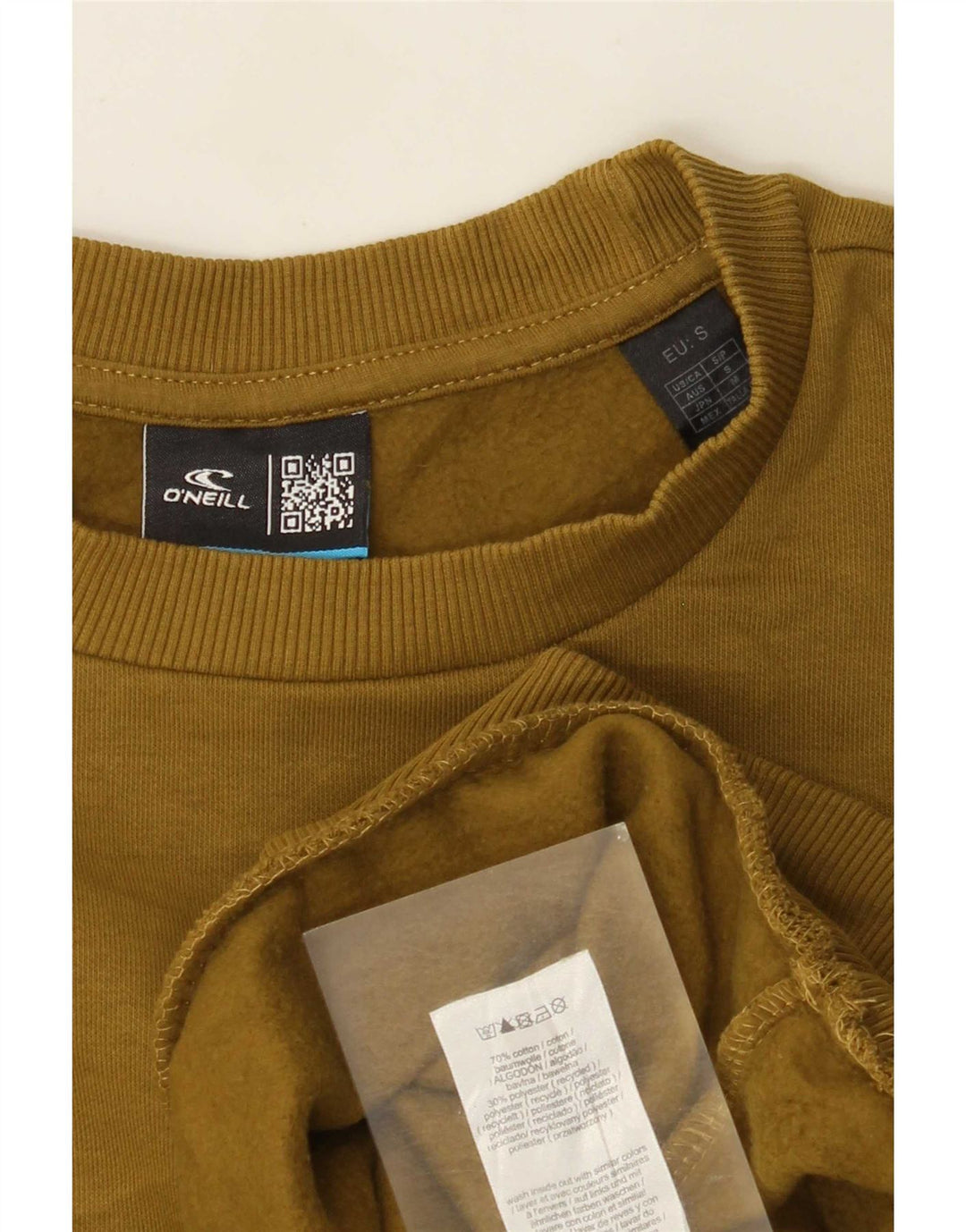 Męski sweter o luźnym kroju O'Neill, mały, bawełniany khaki