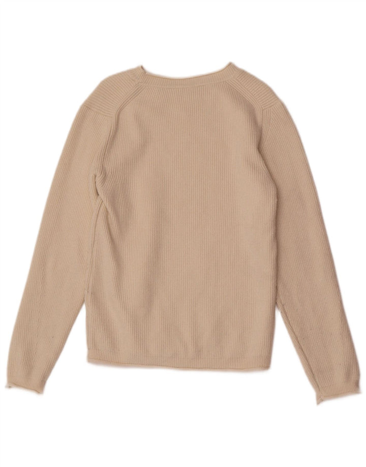 Damski sweter z okrągłym dekoltem North Sails UK 10 Small Beżowa Wiskoza