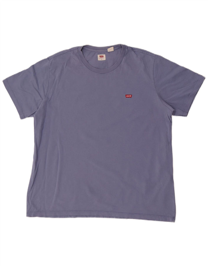 Męska koszulka Levi's Top XL, niebieska, bawełniana