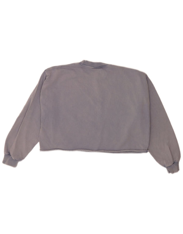 Damska bluza dresowa Ellesse Crop Oversize UK 8 Small Blue Cotton