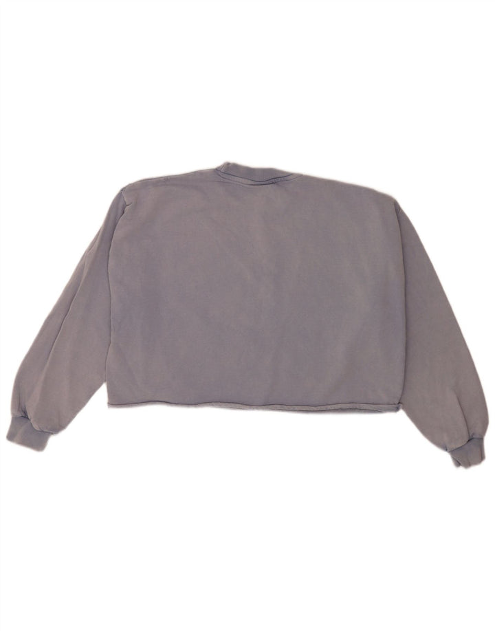 Damska bluza dresowa Ellesse Crop Oversize UK 8 Small Blue Cotton