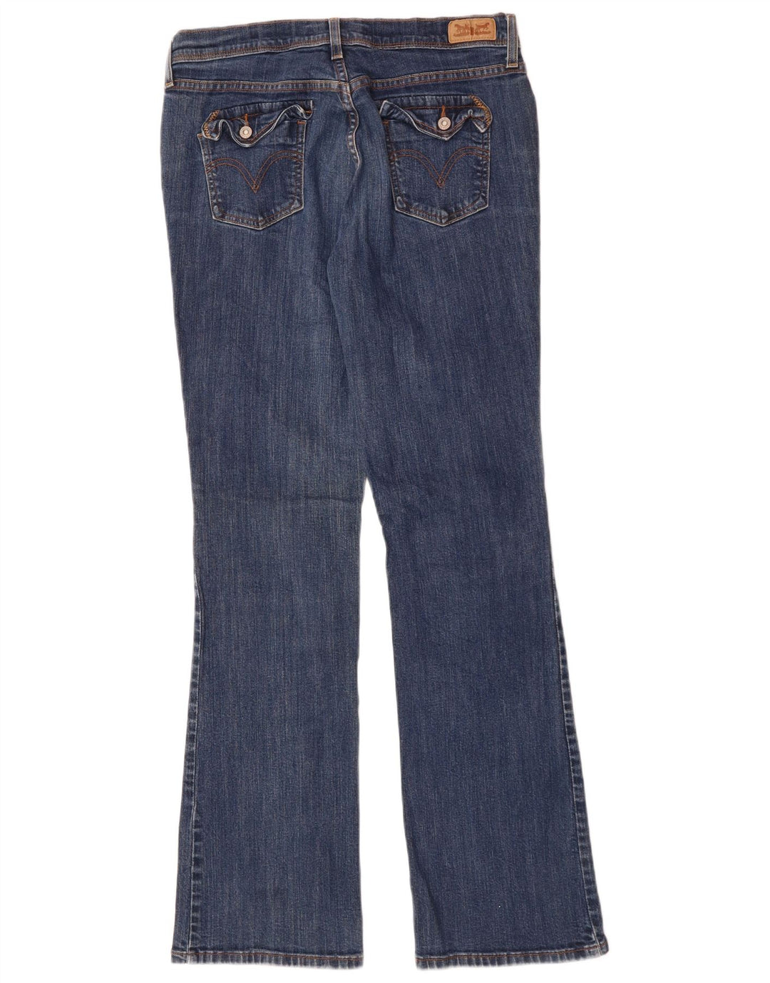 Damskie jeansy LEVI'S 515 Bootcut US 10, duże, W32 L32, niebieska bawełna
