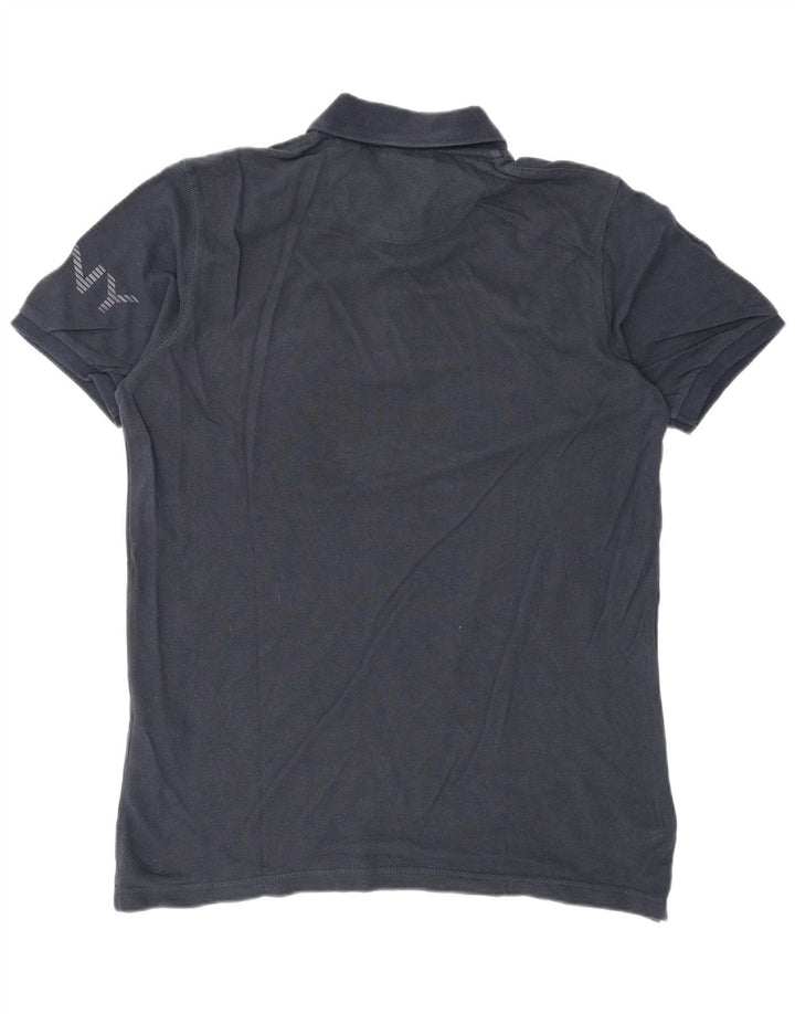 Męska koszulka polo Dkny z grafiką, mała, granatowa, bawełniana