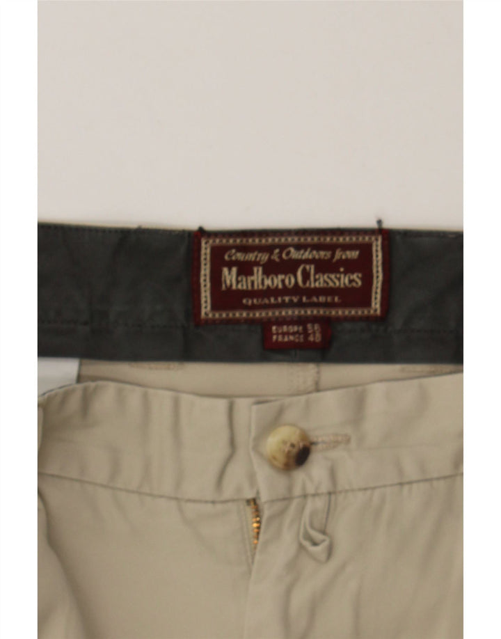 MARLBORO CLASSICS Mens Slim Chino Trousers W38 L33 Grey Vintage Marlboro Classics and Second-Hand Marlboro Classics from Messina Hembry 