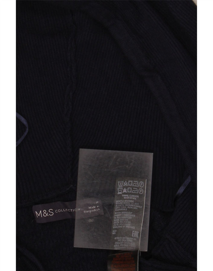 MARKS & SPENCER Damski sweter o luźnym kroju, UK 14, średni granat
