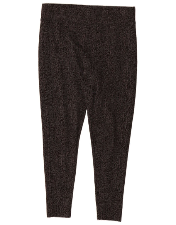 Legginsy damskie Marks & Spencer UK 12, średnioszary, poliester w jodełkę