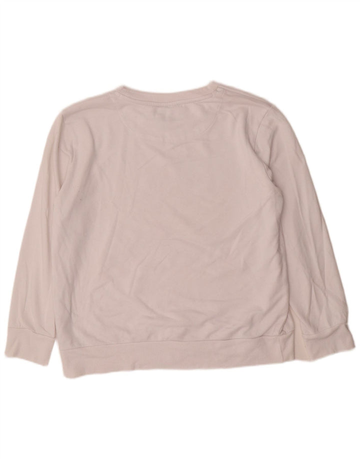 Damska bluza z grafiką Dkny UK 14, średnia biała bawełna