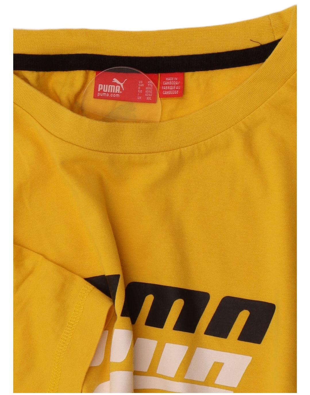 Męska koszulka z grafiką Puma Top 2XL w kolorze żółtym