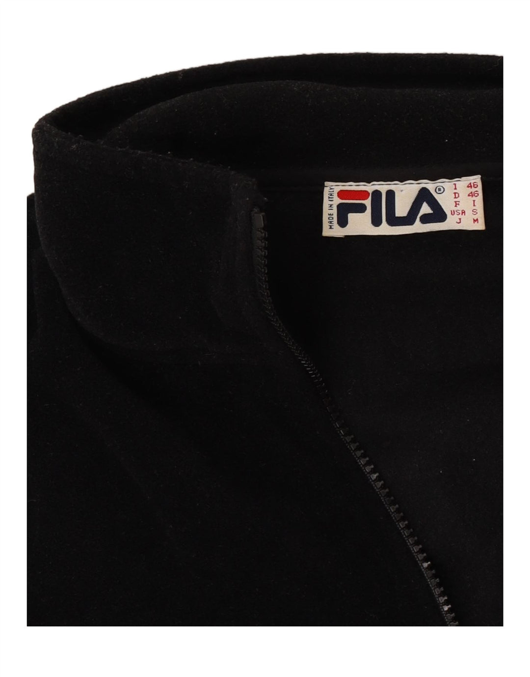 Męski sweter polarowy Fila z zamkiem błyskawicznym IT 46 Small Black