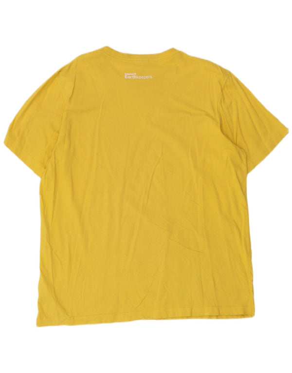 T-shirt męski Timberland Earthkeepers o regularnym kroju z grafiką, XL żółty