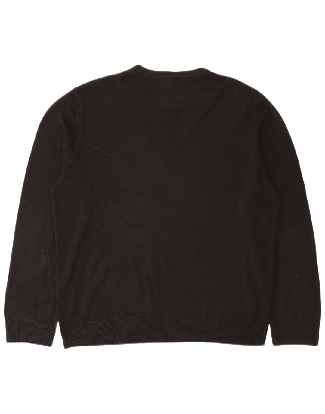 Marks & Spencer Męski sweter z okrągłym dekoltem 2XL, czarny akryl