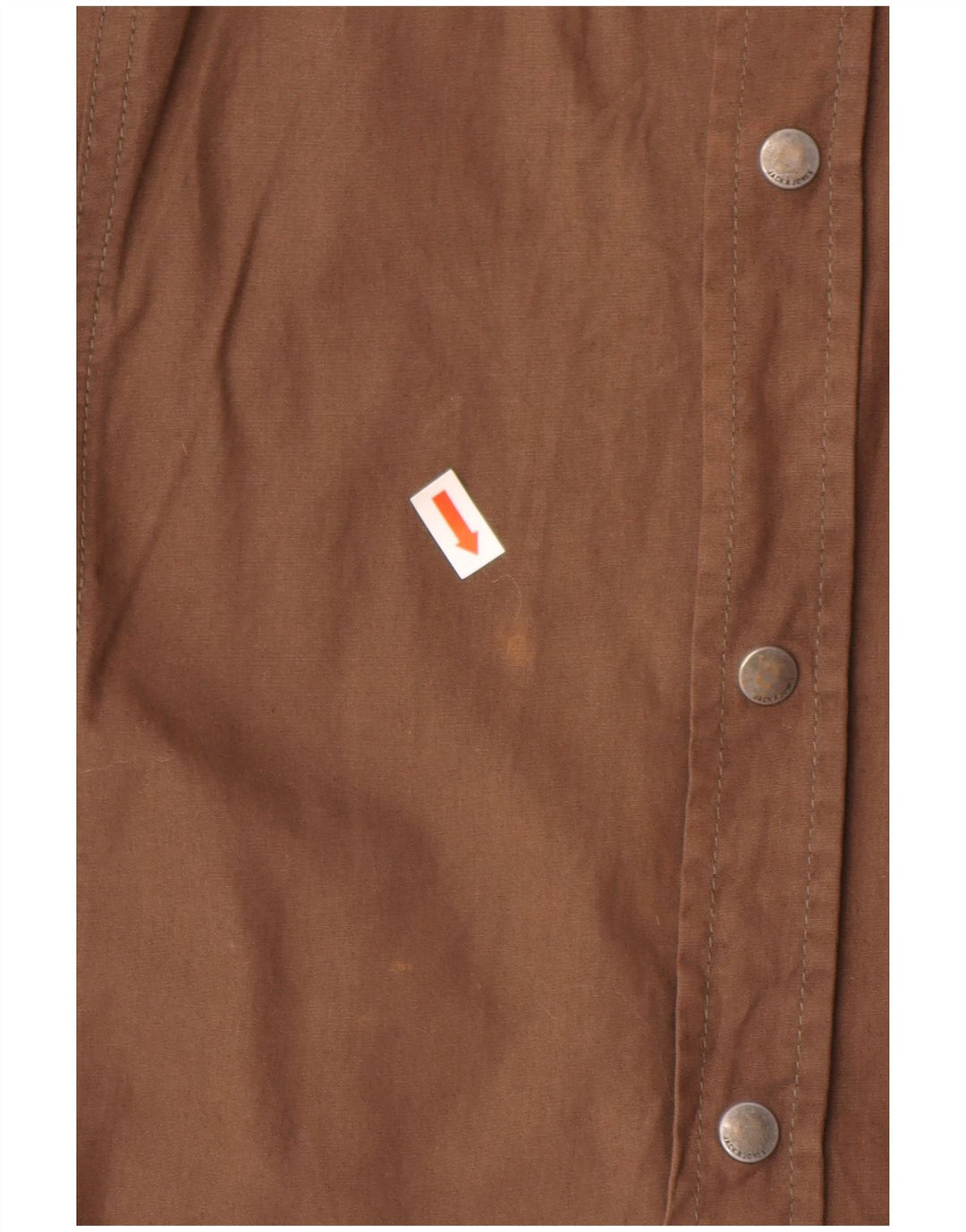 Męska koszula graficzna Jack & Jones, duża, brązowa, bawełniana