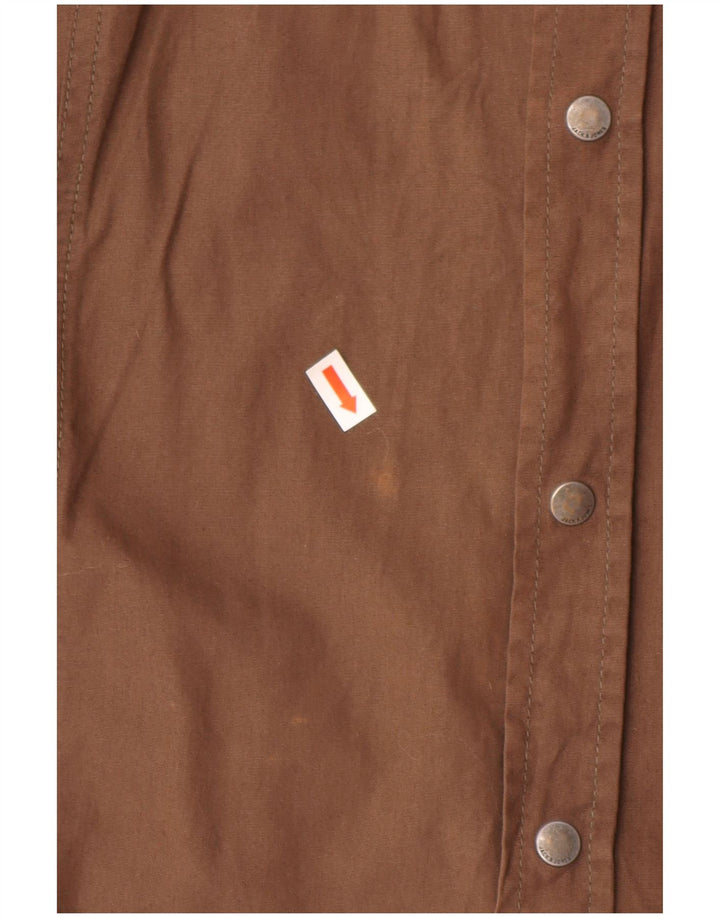 Męska koszula graficzna Jack & Jones, duża, brązowa, bawełniana