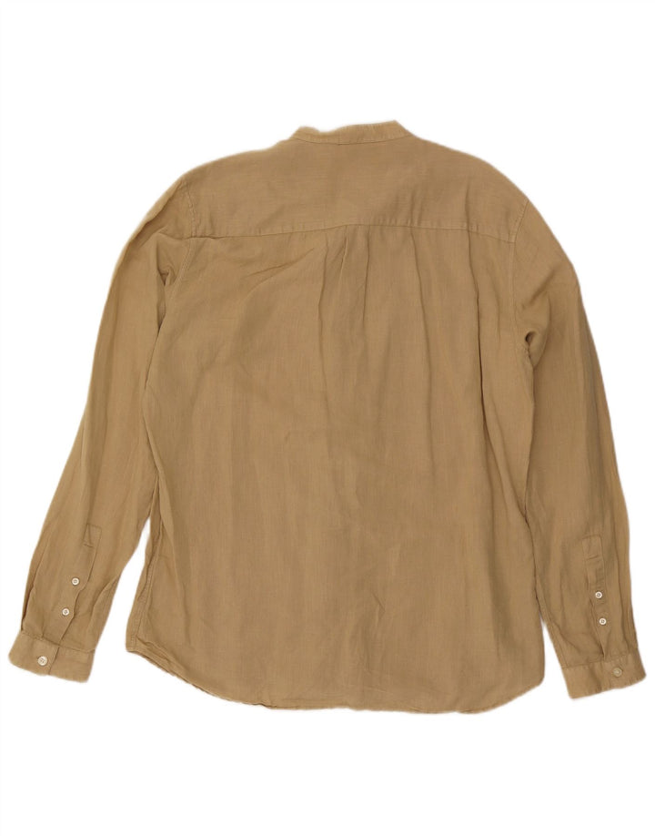 Koszula męska Rifle, duża, beżowa, lniana