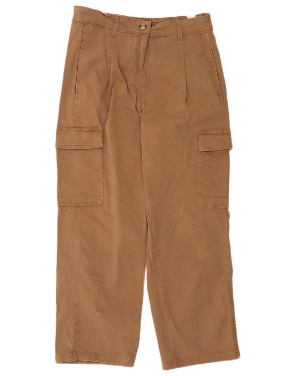 Spodnie damskie Marks & Spencer Crop Cargo UK 12 Medium W34 L26 Beżowe