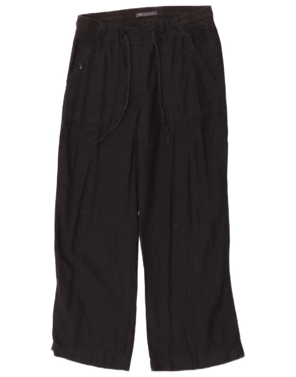 Marks & Spencer Damskie spodnie codzienne z szerokimi nogawkami UK 8 Small W28 L27 Czarne