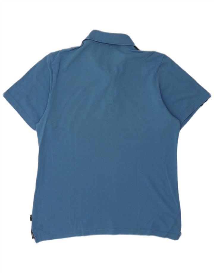 Męska koszulka polo ADIDAS, niebieska, bawełniana