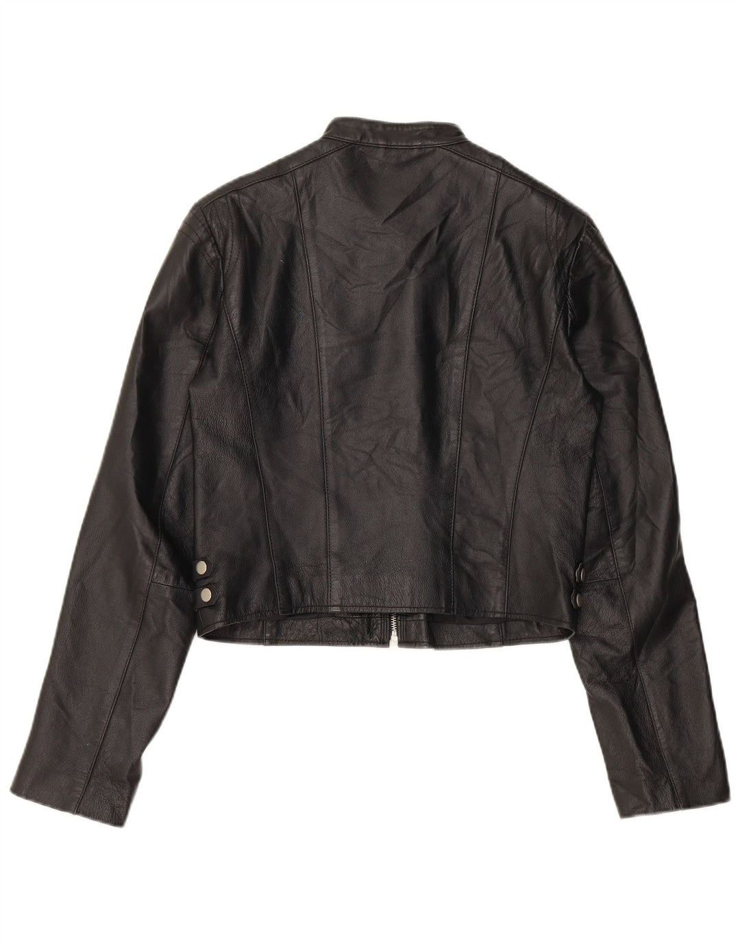 Conbipel damska kurtka motocyklowa ze skóry Crop IT 44, średnia czarna skóra