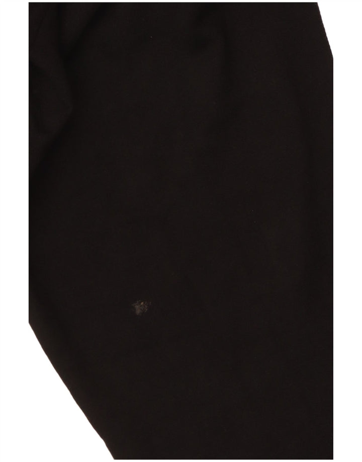 Damskie spodnie dresowe Puma Flare UK 12, średnia czarna bawełna z blokami kolorów