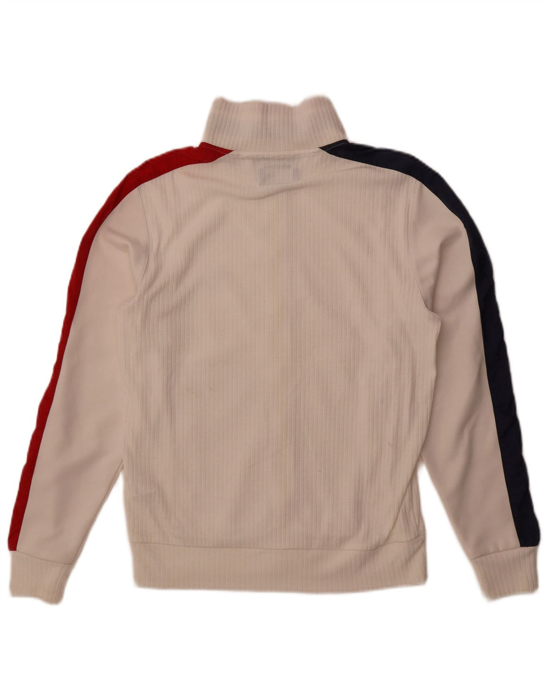 Męska kurtka dresowa Sergio Tacchini, mała, biała, z poliestru w blokach kolorów